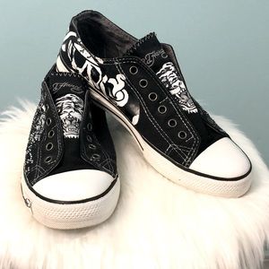Ed Hardy Converse - Clean, Excellent Condition